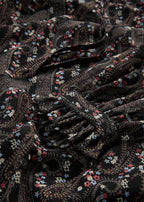 Women's Paisley Chiffon Blouse in Black Paisley, view 2