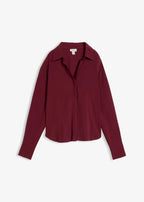 Women's Soft Viscose Blouse in Maple Red, view 1