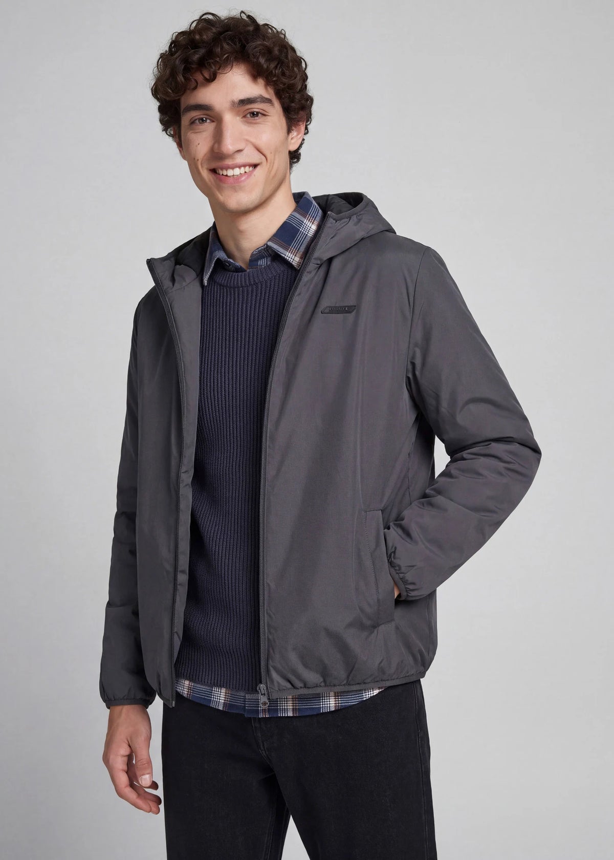 Men's JJ REBEL Winter Jacket in Asphalt, view 2