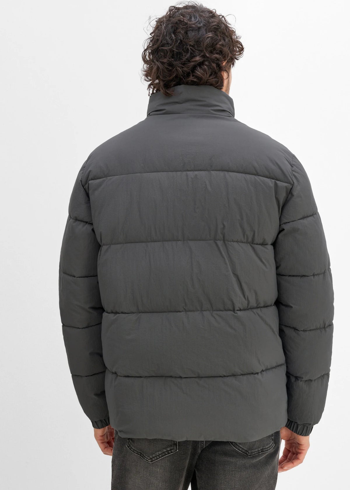 Men's Water-Repellent Puffer Jacket in Anthracite, view 4