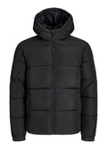 Men's JJ REBEL Puffer Jacket in Black, view 1