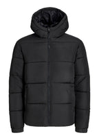 Men's JJ REBEL Puffer Jacket in Black, view 1