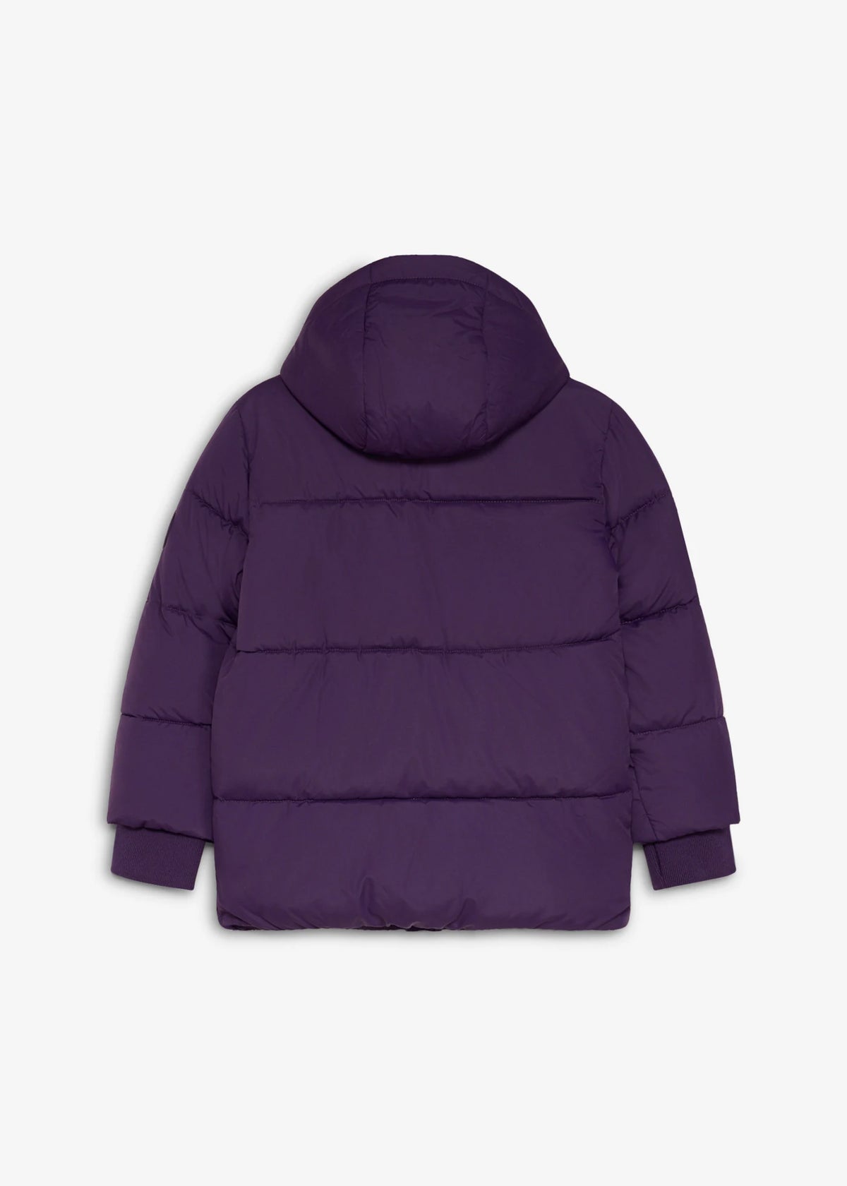 Girls' Lurchi Water-Repellent Puffer Jacket in Dark Purple, view 2