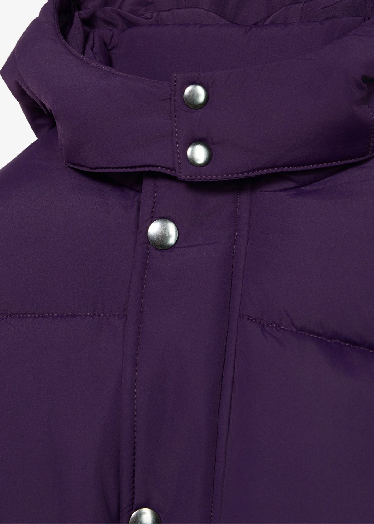 Girls' Lurchi Water-Repellent Puffer Jacket in Dark Purple, view 3
