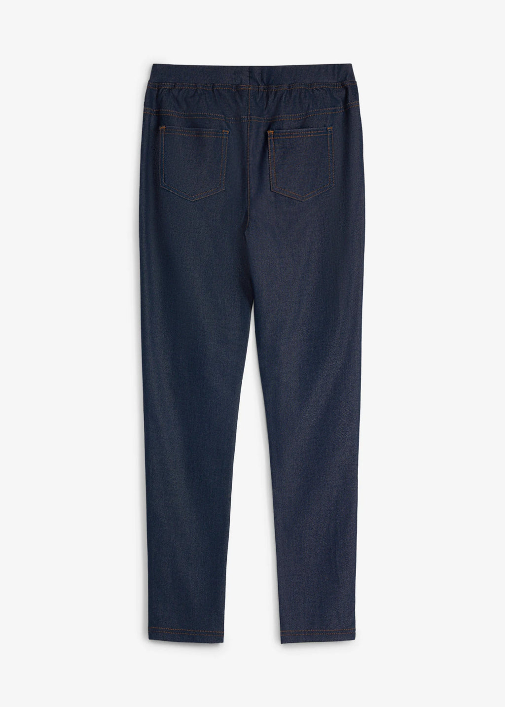 Girls' Denim-Look Leggings in Blue Denim, view 2