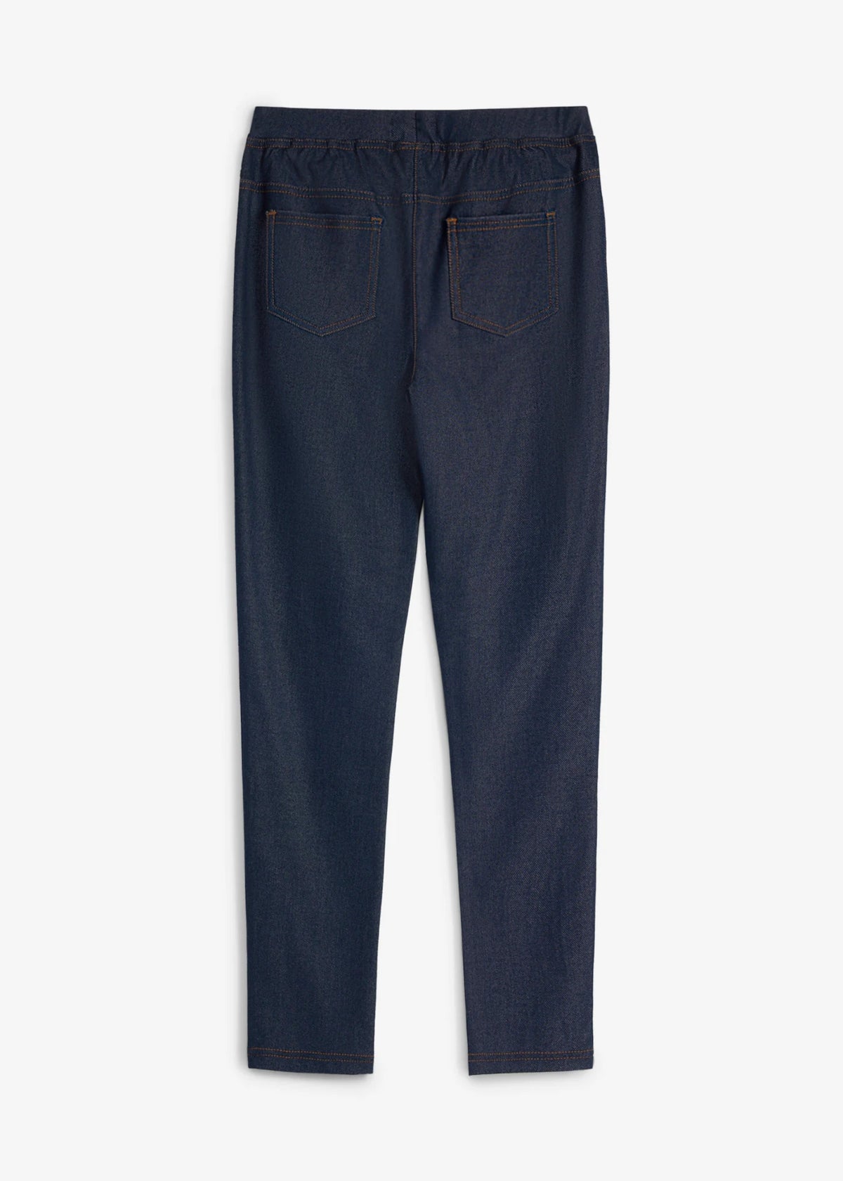 Girls' Denim-Look Leggings in Blue Denim, view 2