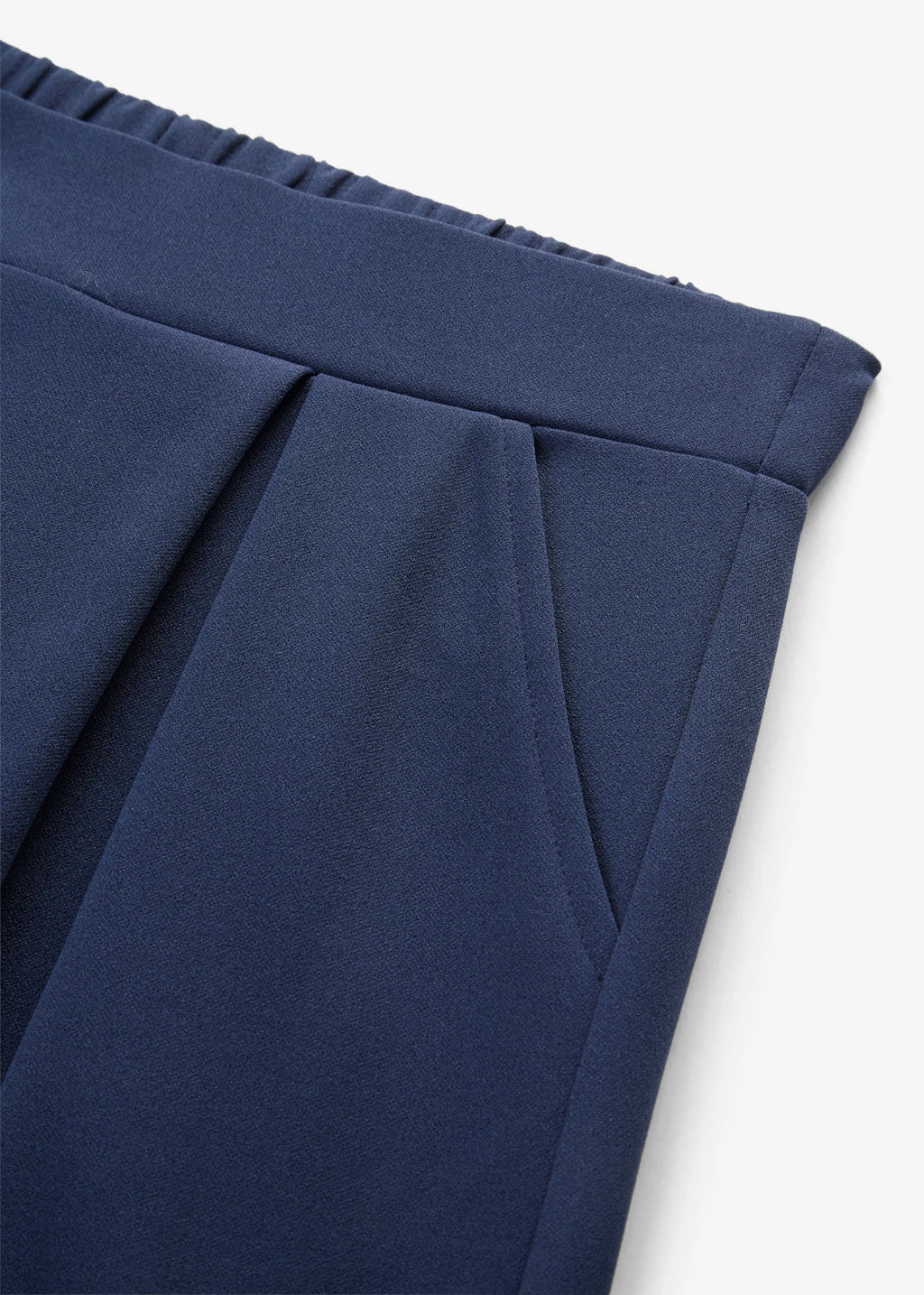 Women's Elastic Waist Pants in Dark Blue, view 2
