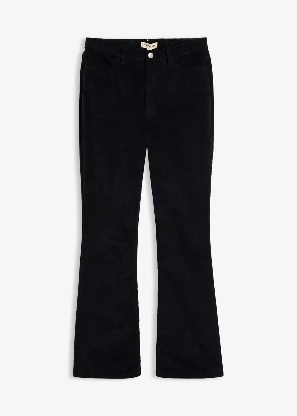Women's Stretch Corduroy Bootcut Pants in Black, view 1