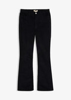 Women's Stretch Corduroy Bootcut Pants in Black, view 1