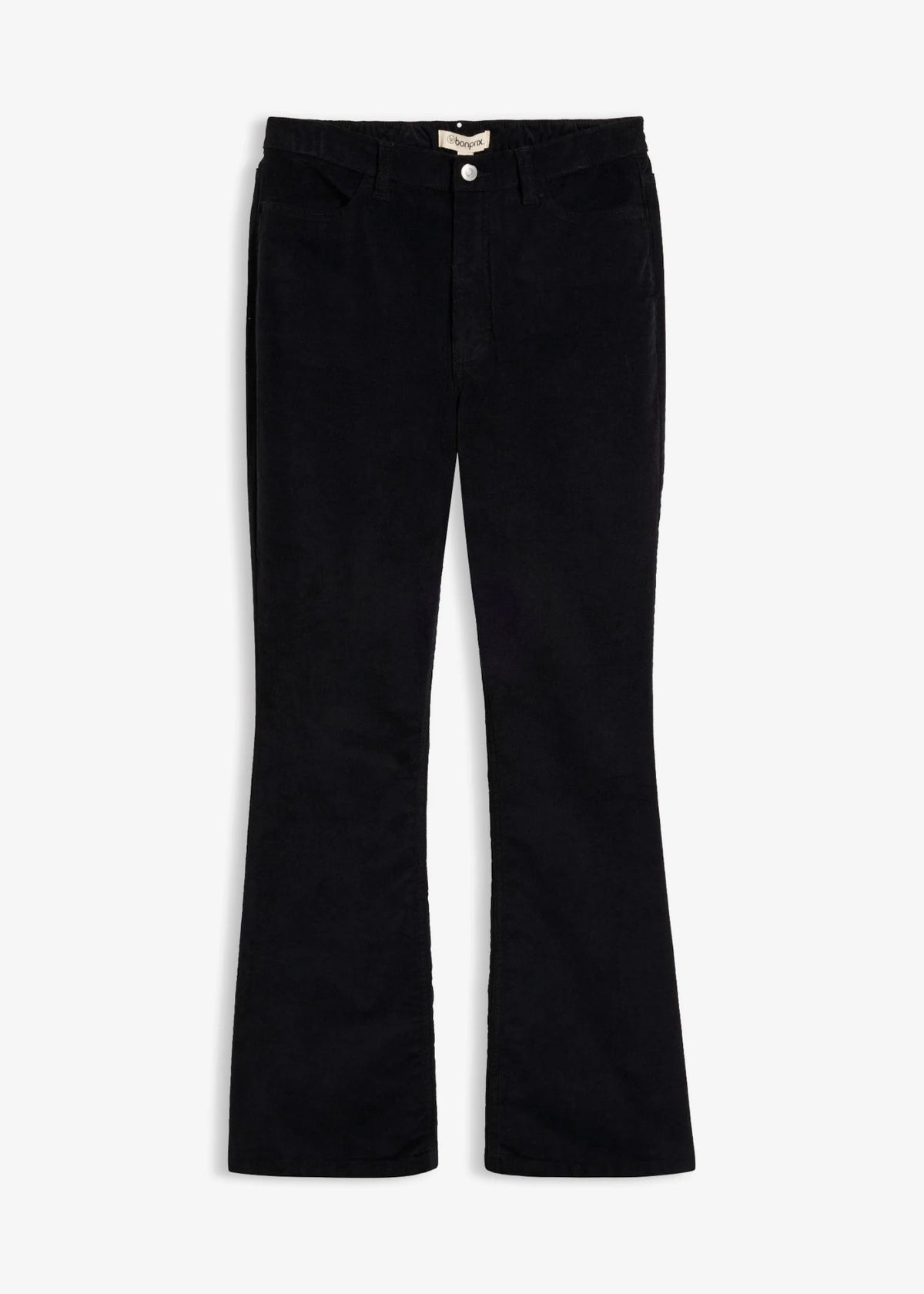 Women's Stretch Corduroy Bootcut Pants in Black, view 1