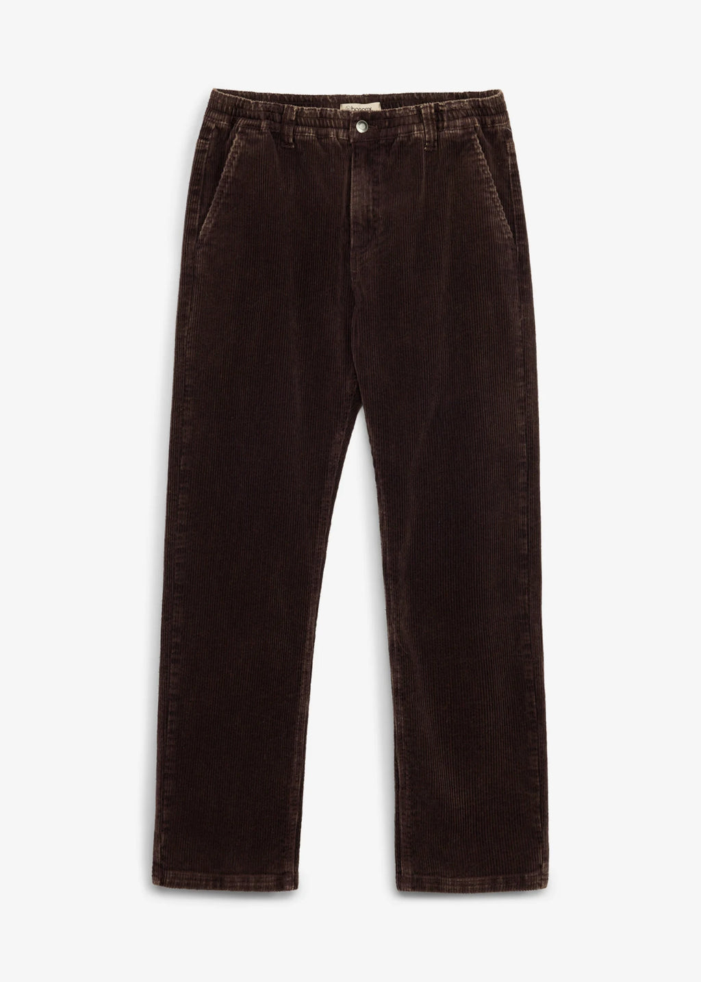 Men's Classic Fit Straight Corduroy Pants in Brown and Dark Brown, view 1