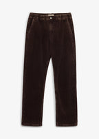 Men's Classic Fit Straight Corduroy Pants in Brown and Dark Brown, view 1
