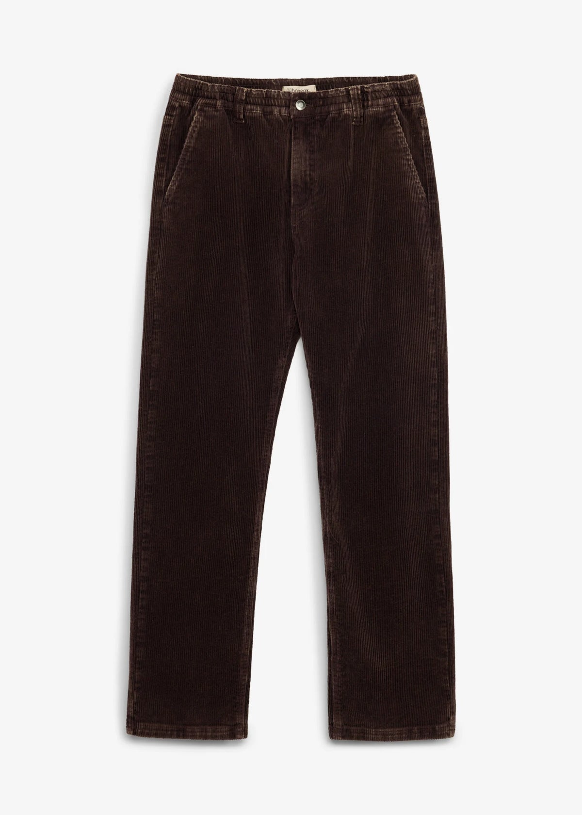 Men's Classic Fit Straight Corduroy Pants in Brown and Dark Brown, view 1