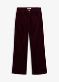 Women's Stretch Corduroy Pants in Burgundy, view 1