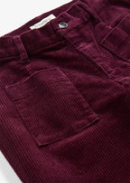 Women's Stretch Corduroy Pants in Burgundy, view 2
