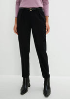 Women's Cropped Pants in Black, view 3