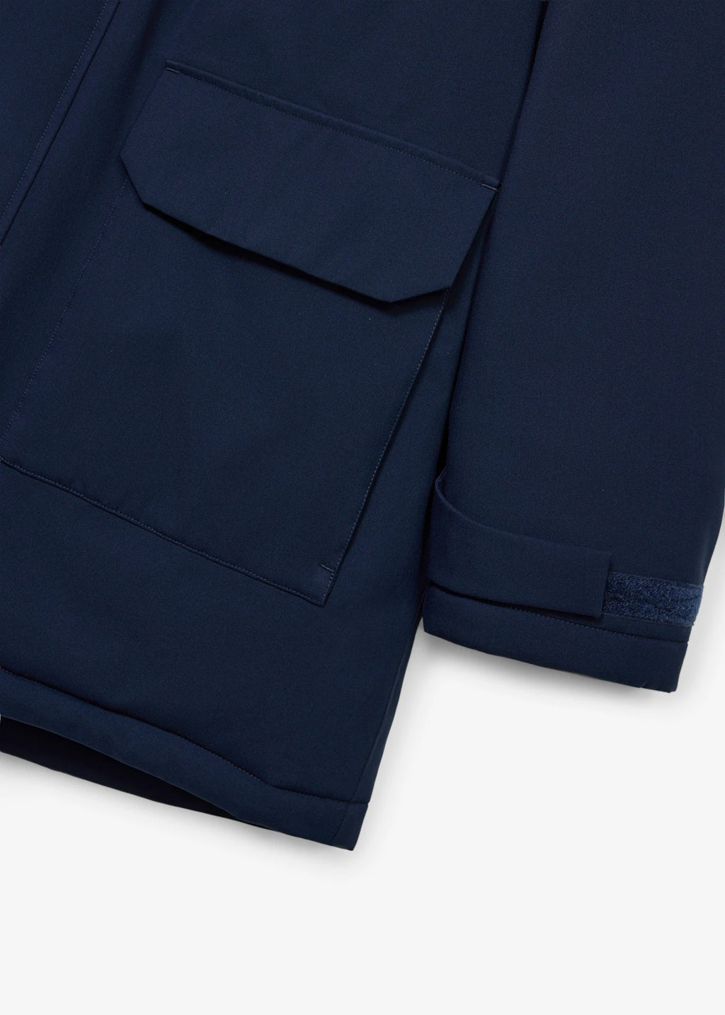Men's Warm Waterproof Parka with Detachable Hood in Dark Blue, view 2