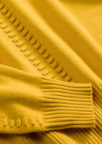 Women's Batwing Sleeve Sweater in Golden Ochre, view 2