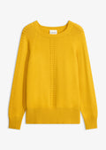Women's Batwing Sleeve Sweater in Golden Ochre, view 1