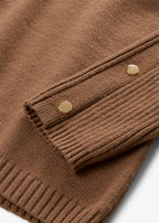 Women's Fine Knit Sweater in Natural Brown, view 2