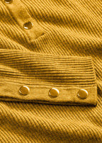 Women's Polo Sweater in Golden Ochre, view 2