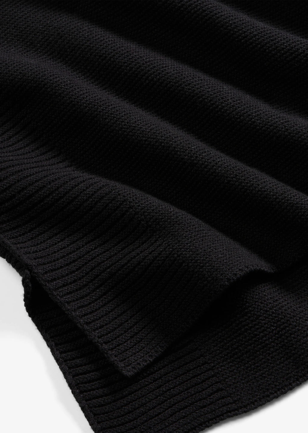 Women's Sleeveless Sweater in Black, view 2