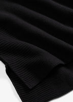 Women's Sleeveless Sweater in Black, view 2