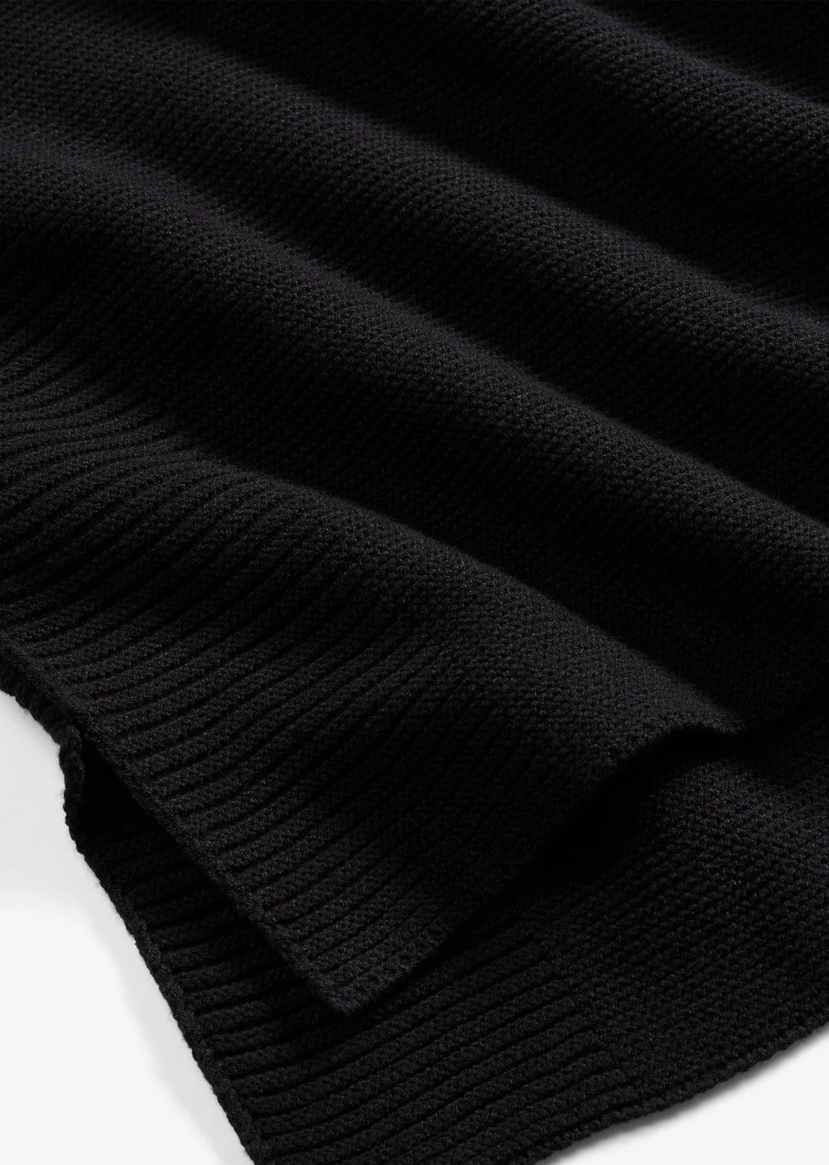 Women's Sleeveless Sweater in Black, view 2