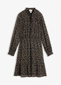 Women's Paisley Chiffon Dress in Black Paisley, view 1