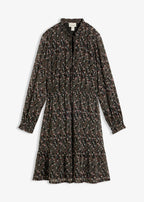 Women's Paisley Chiffon Dress in Black Paisley, view 1