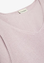 Girls' Knitted Dress and Sweater, 2-Piece Set in Heather Smoky Mauve, view 3