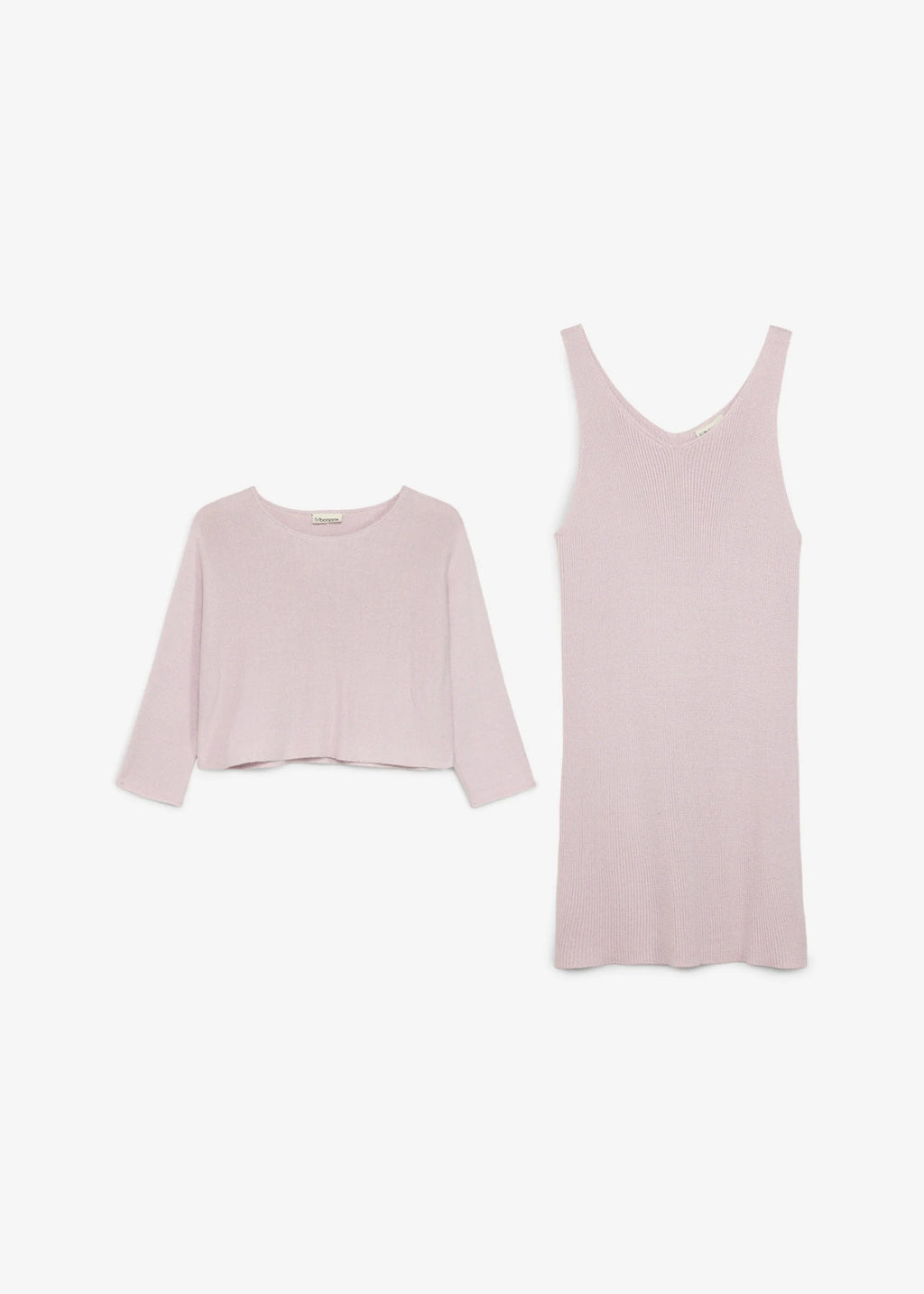 Girls' Knitted Dress and Sweater, 2-Piece Set in Heather Smoky Mauve, view 4