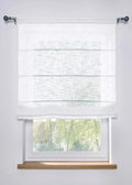 Textured Roman Blind in White, view 1