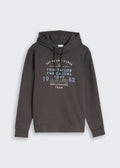 Men's Tom Tailor Hoodie in Dark Gray Print, view 1