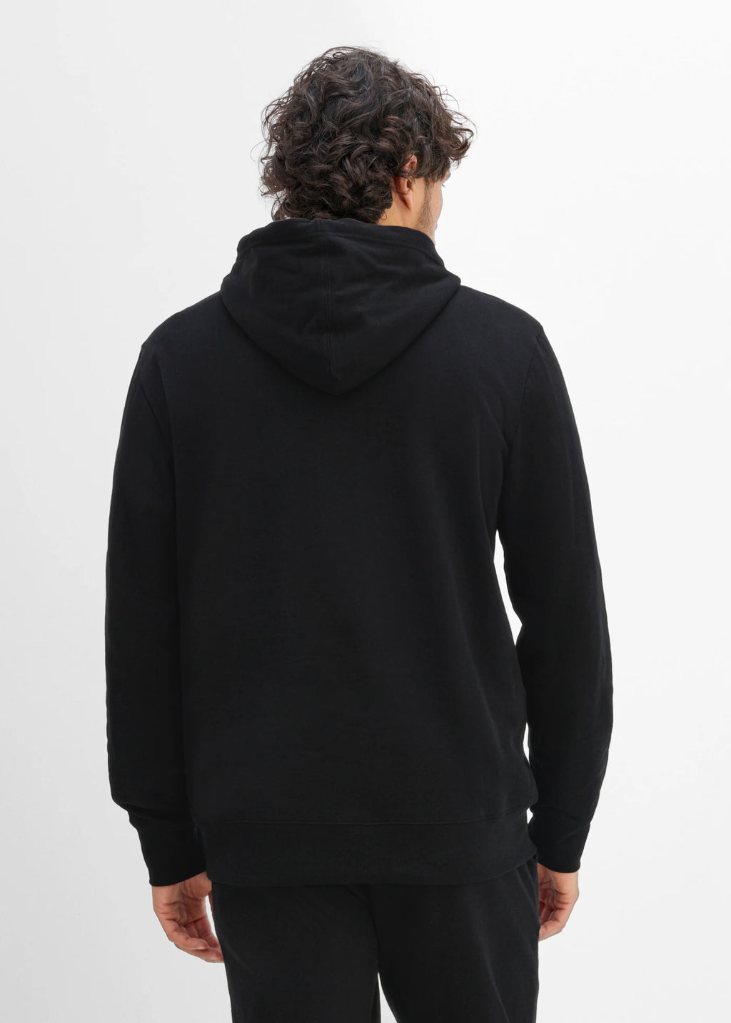 Men's Printed Hoodie in Black Print, view 3