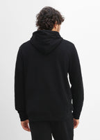 Men's Printed Hoodie in Black Print, view 3