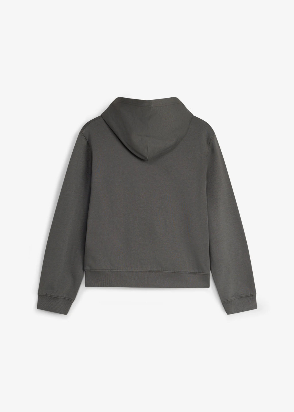Girls' Soft Hooded Sweatshirt in Anthracite Print, view 2