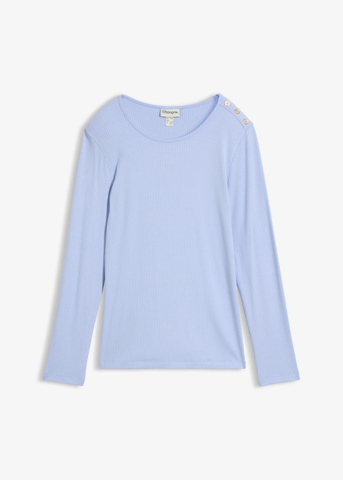Women's Soft Long Sleeve Top in Pearl Blue, view 1