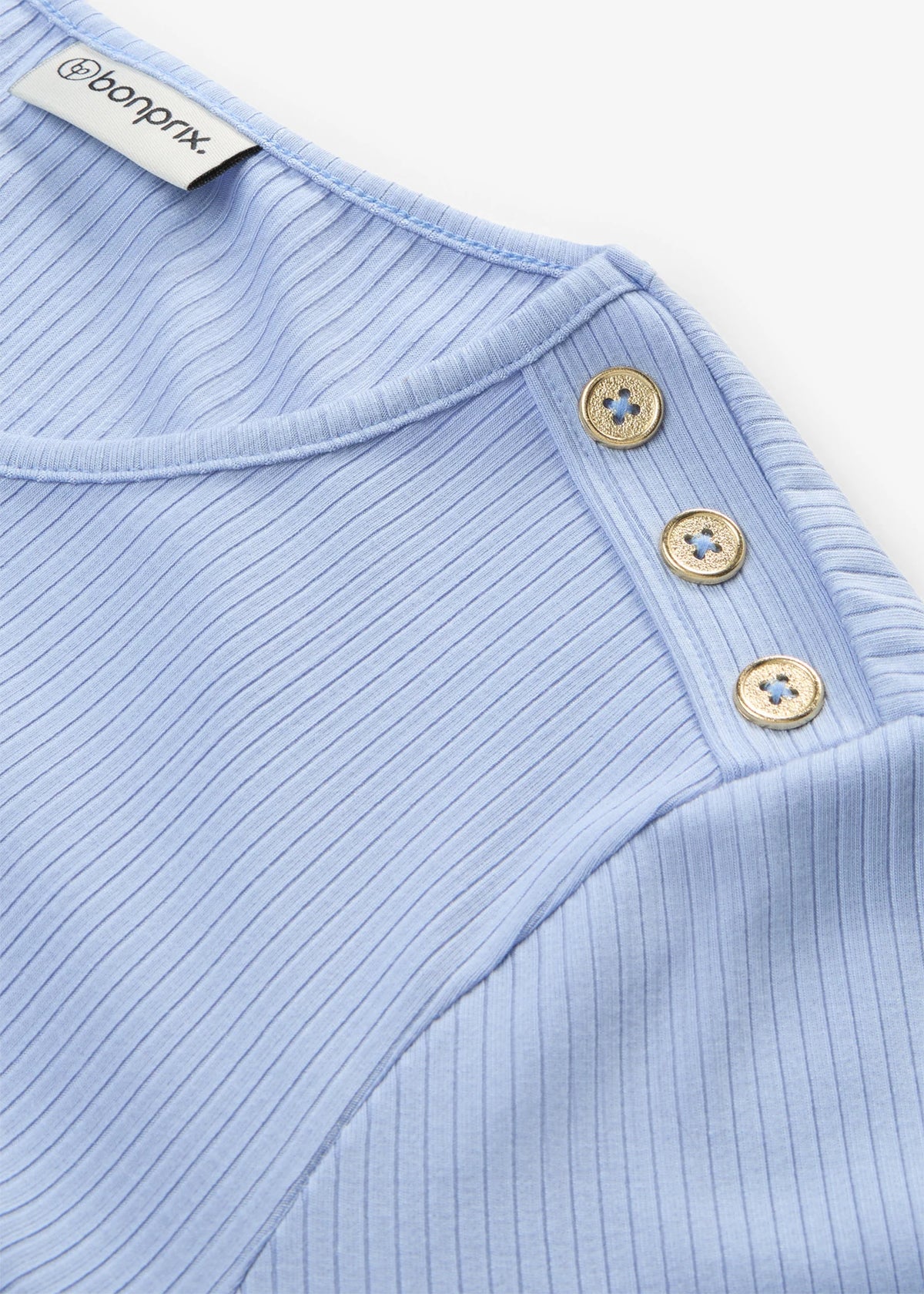 Women's Soft Long Sleeve Top in Pearl Blue, view 2