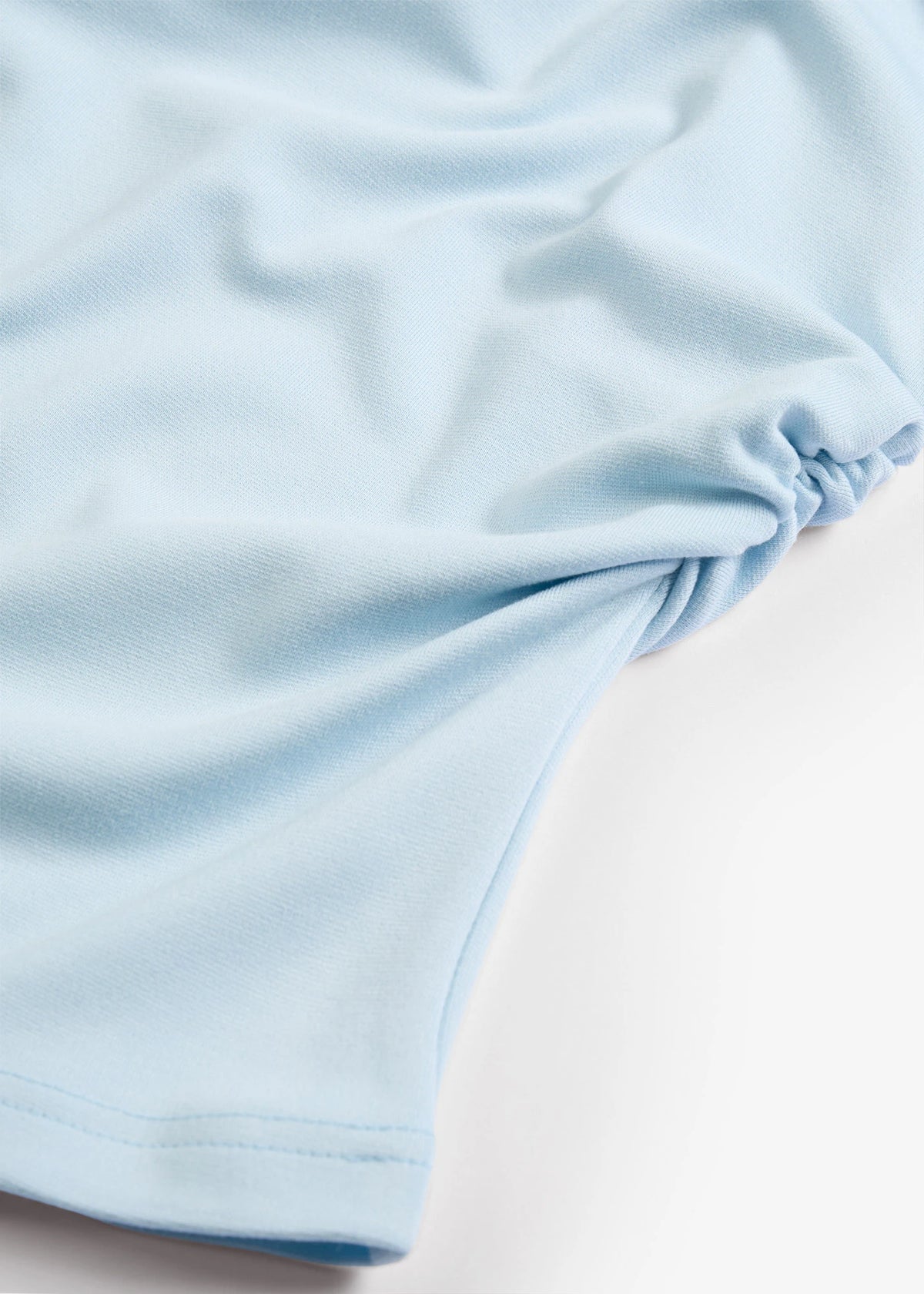 Women's Comfortable Ponte Long Sleeve Top in Powder Blue, view 2