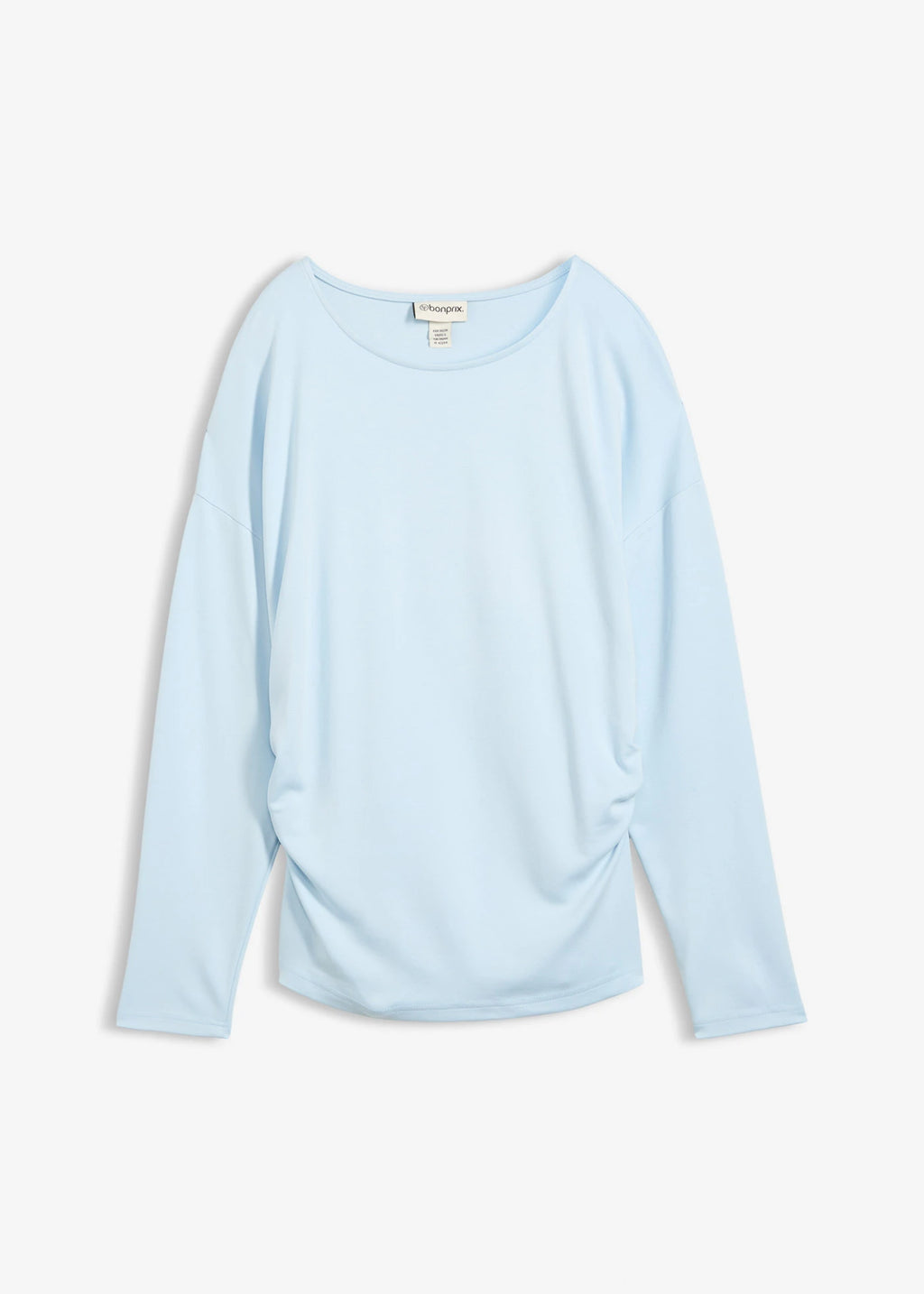 Women's Comfortable Ponte Long Sleeve Top in Powder Blue, view 1