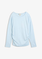 Women's Comfortable Ponte Long Sleeve Top in Powder Blue, view 1