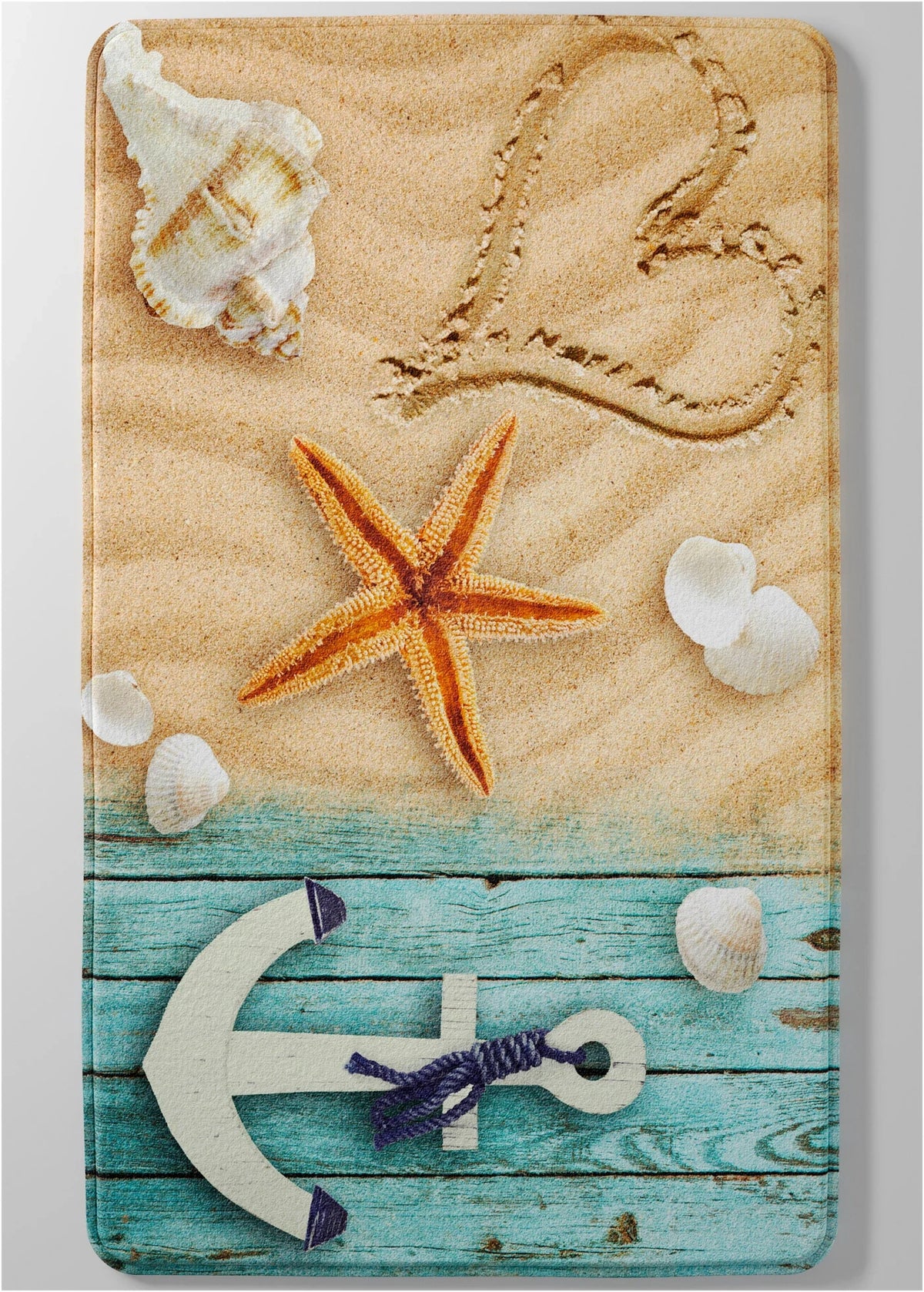 Memory Foam Bath Mat in Ecru, view 1