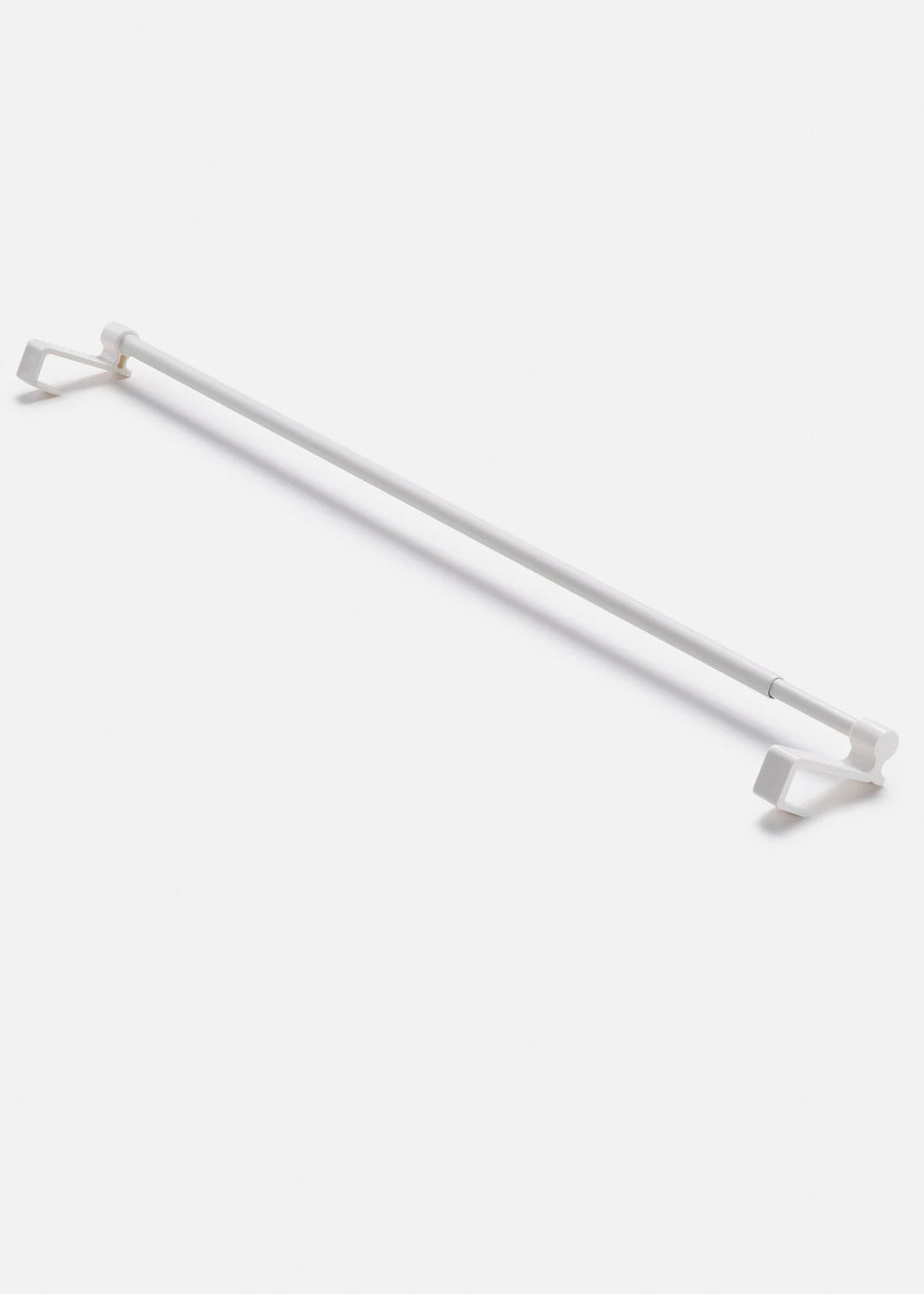 Ruco Hanging Telescopic Curtain Rod in White, view 1