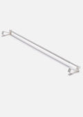 Ruco Hanging Telescopic Curtain Rod in White, view 1