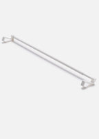 Ruco Hanging Telescopic Curtain Rod in White, view 1