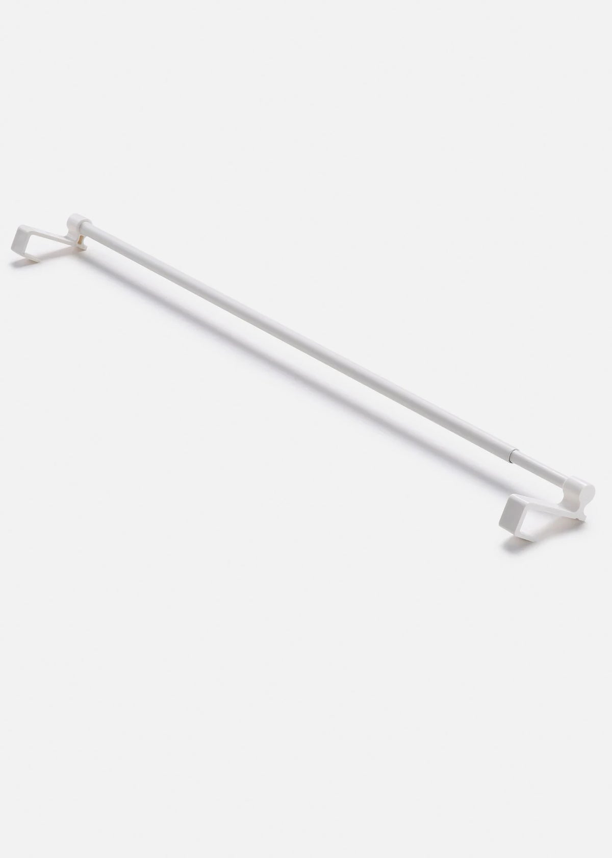 Ruco Hanging Telescopic Curtain Rod in White, view 1