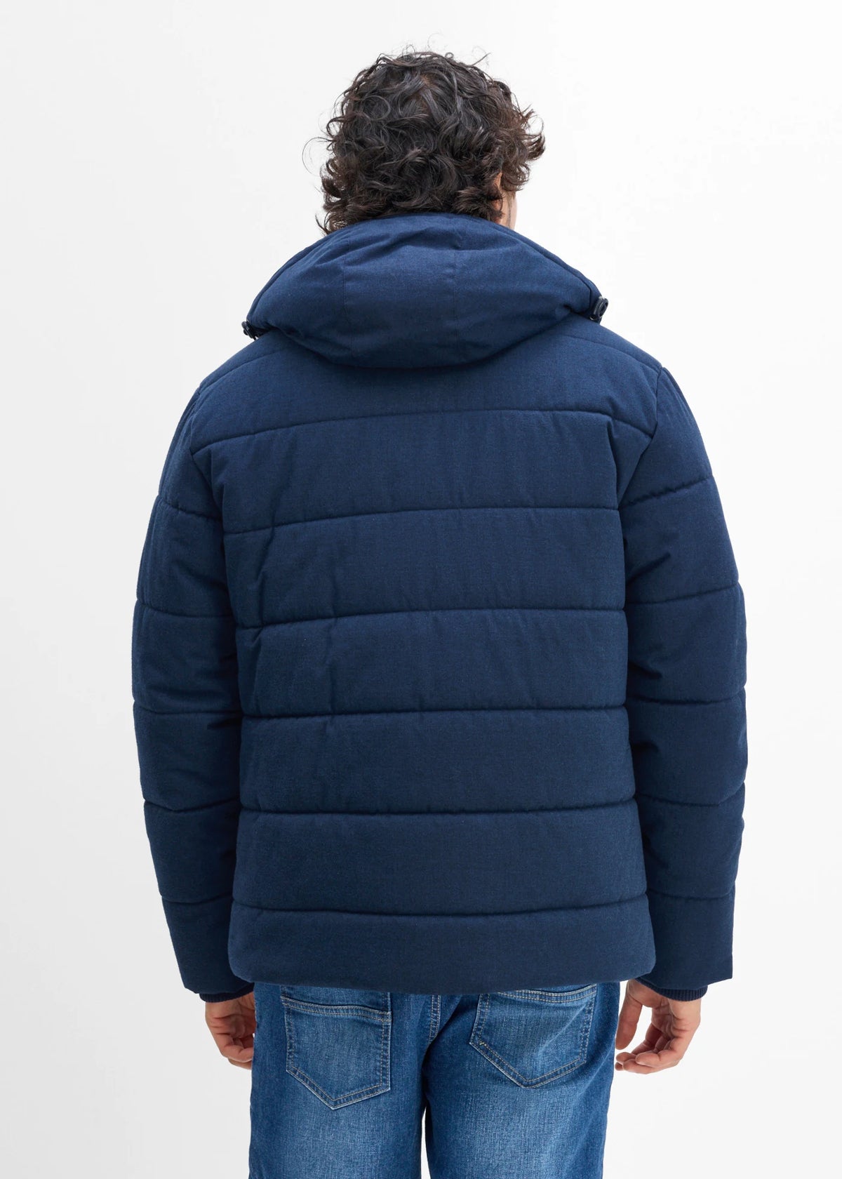 Men's Water-Repellent Jacket in Dark Blue, view 4