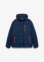Men's Water-Repellent Jacket in Dark Blue, view 1