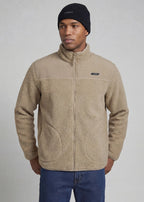 Men's JJ REBEL Sherpa Jacket in Light Brown, view 2